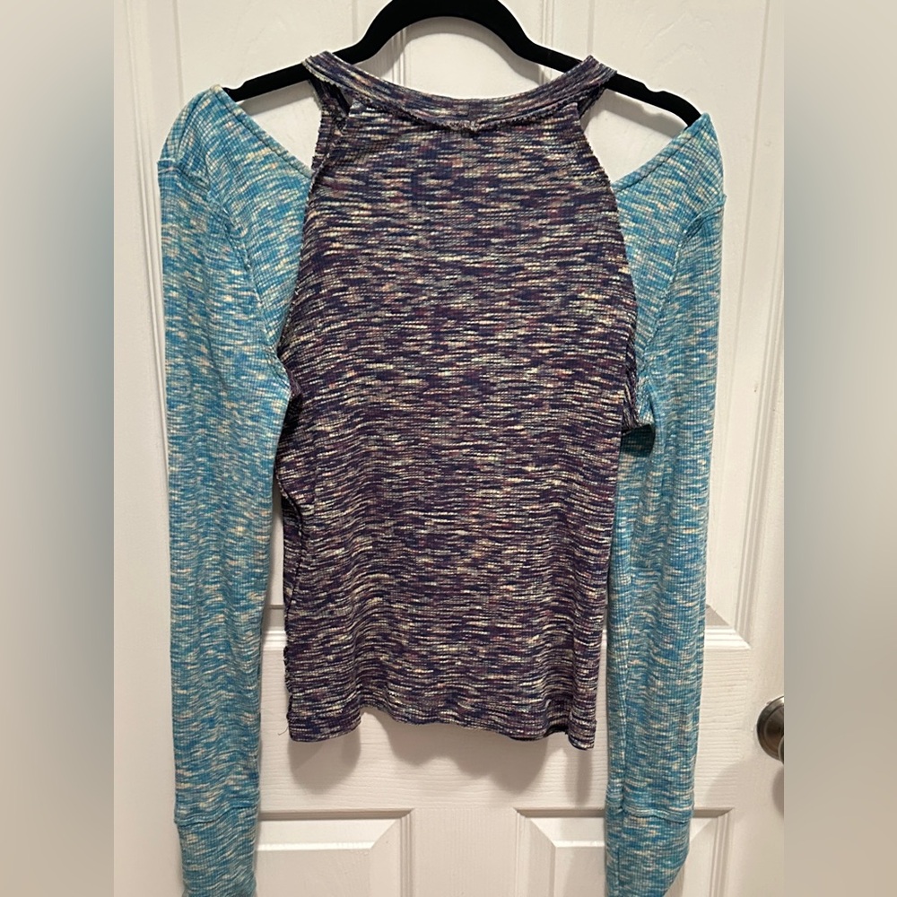We the Free Multicolor Long Sleeve Of the Shoulder Top Sz XL Great condition